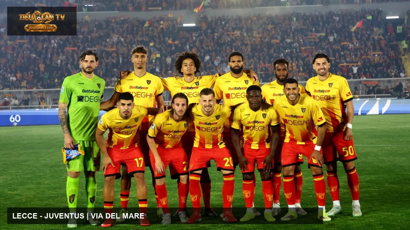 Đội hình Lecce trong ảnh tư liệu Serie A
