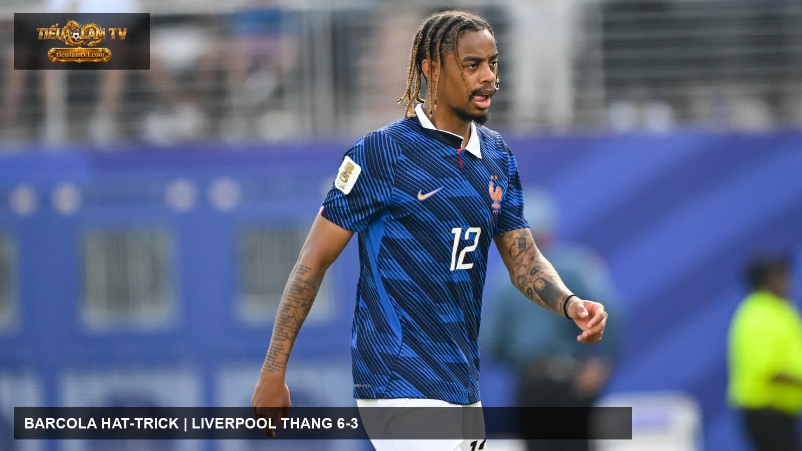 Bradley Barcola, người lập hat-trick cho Liverpool trước LASK Bradley Barcola, người lập hat-trick cho Liverpool trước LASK
