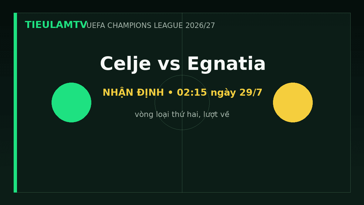 Nhận định Celje vs Egnatia - TieulamTV Nhận định Celje vs Egnatia - TieulamTV