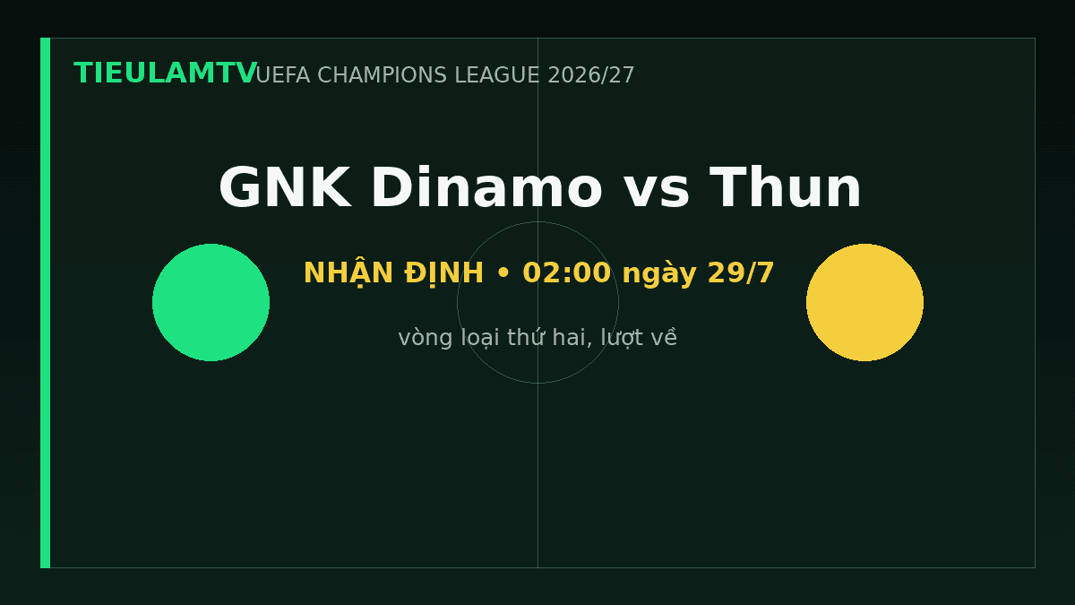 Nhận định GNK Dinamo vs Thun - TieulamTV Nhận định GNK Dinamo vs Thun - TieulamTV