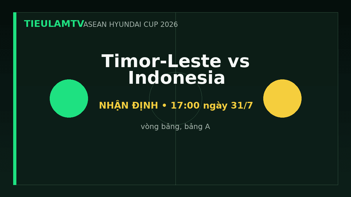 Nhận định Timor-Leste vs Indonesia - TieulamTV Nhận định Timor-Leste vs Indonesia - TieulamTV