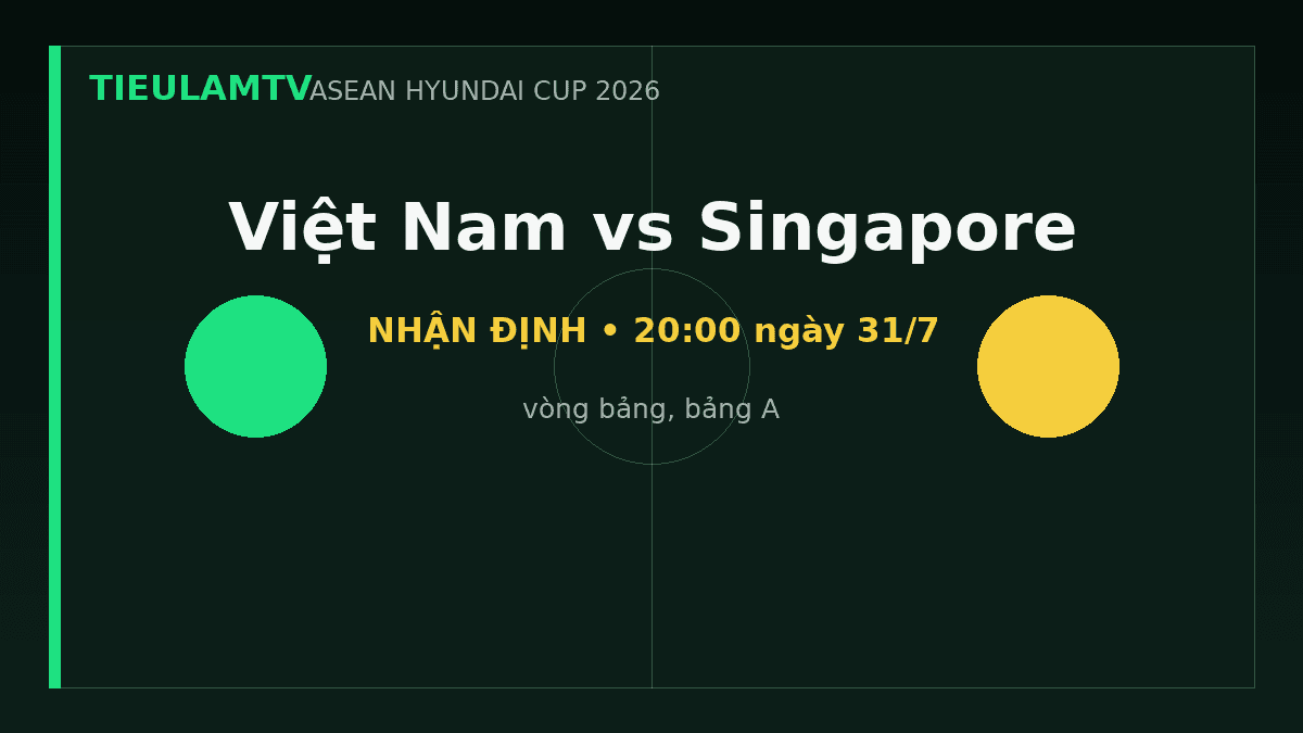 Nhận định Việt Nam vs Singapore - TieulamTV Nhận định Việt Nam vs Singapore - TieulamTV