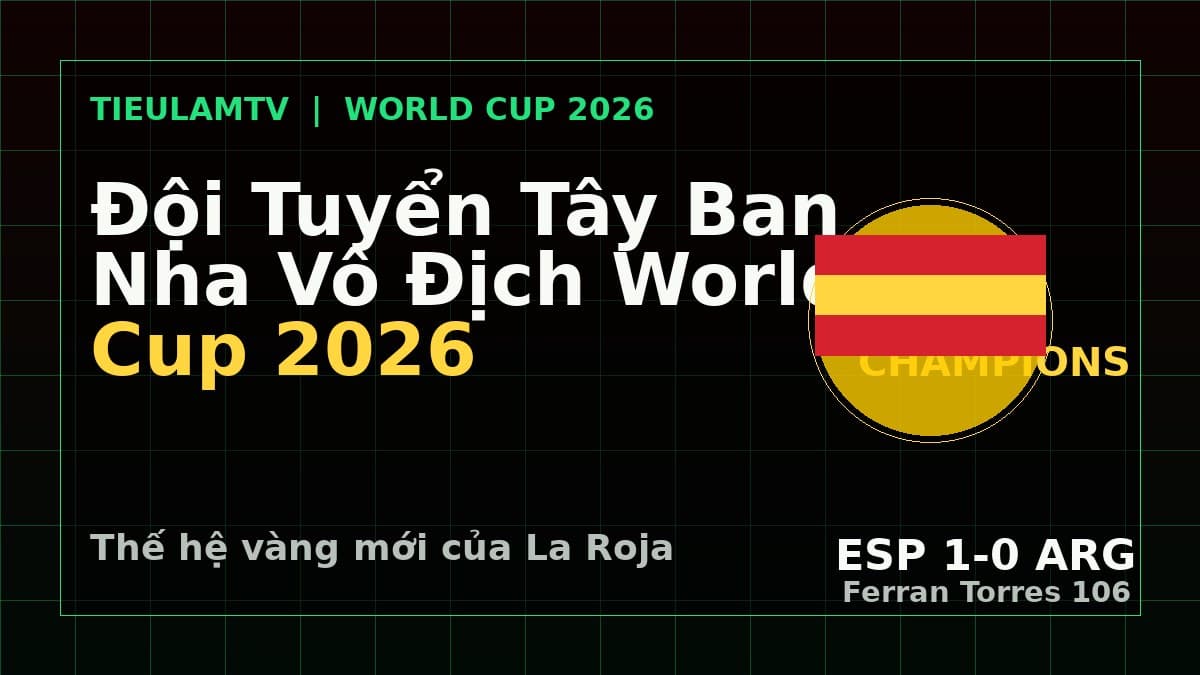 đội tuyển Tây Ban Nha vô địch World Cup 2026 sau trận thắng Argentina đội tuyển Tây Ban Nha vô địch World Cup 2026 sau trận thắng Argentina